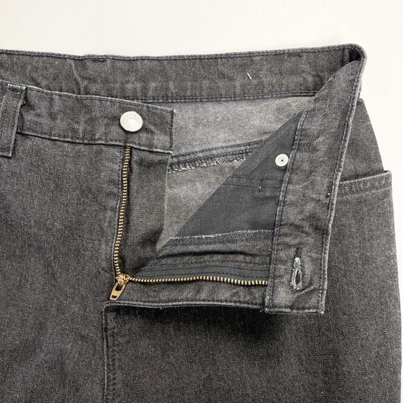 Lands End‎ Women Jeans Size 8 Black Wash Straight Leg Minimalist Classic Staple - Picture 6 of 10